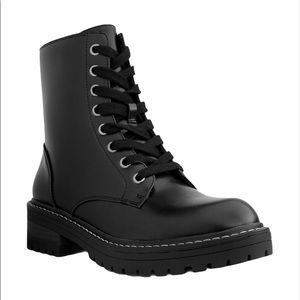 NEW Sugar Kaedy Black Lace Up Combat Boots NWT